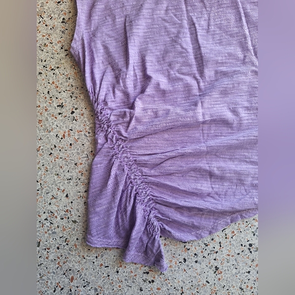 Pilcro Stripe Scrunch Sleeveless Tank - Picture 3 of 6